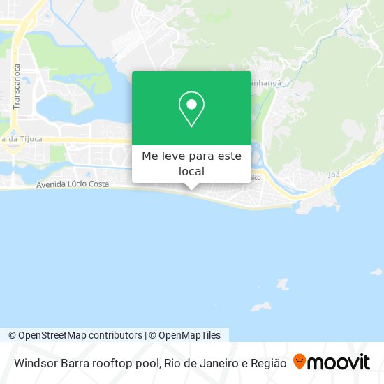 Windsor Barra rooftop pool mapa