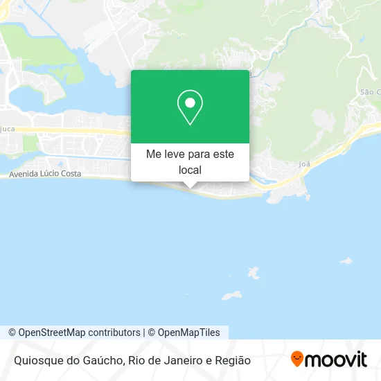 Quiosque do Gaúcho mapa
