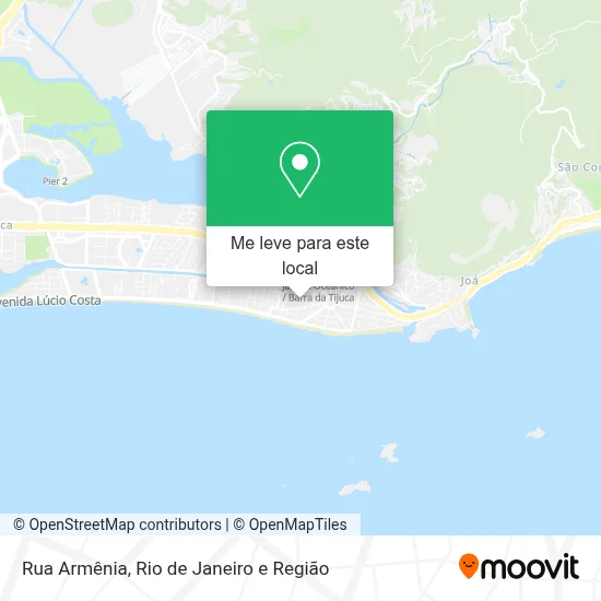 Rua Armênia mapa