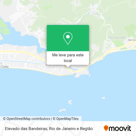 Elevado das Bandeiras mapa