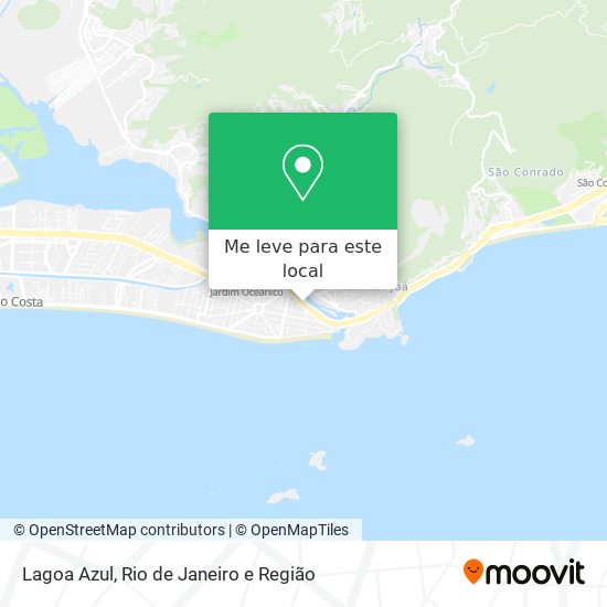 Lagoa Azul mapa