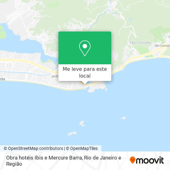 Obra hotéis Ibis e Mercure Barra mapa