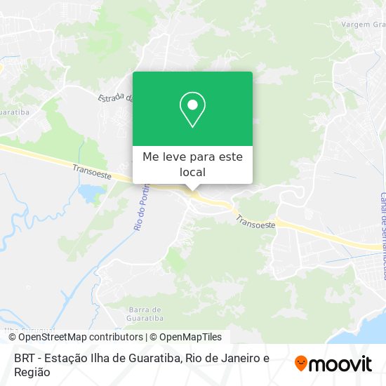BRT - Estação Ilha de Guaratiba mapa