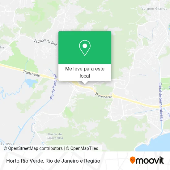 Horto Rio Verde mapa
