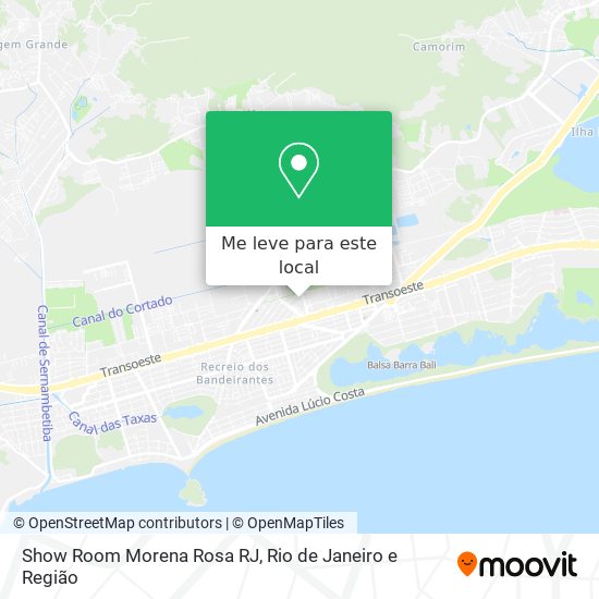 Show Room Morena Rosa RJ mapa