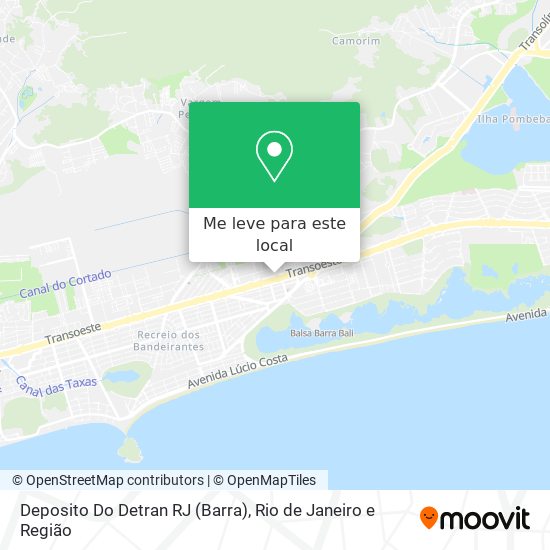 Deposito Do Detran RJ (Barra) mapa