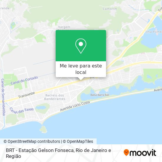 BRT - Estação Gelson Fonseca mapa