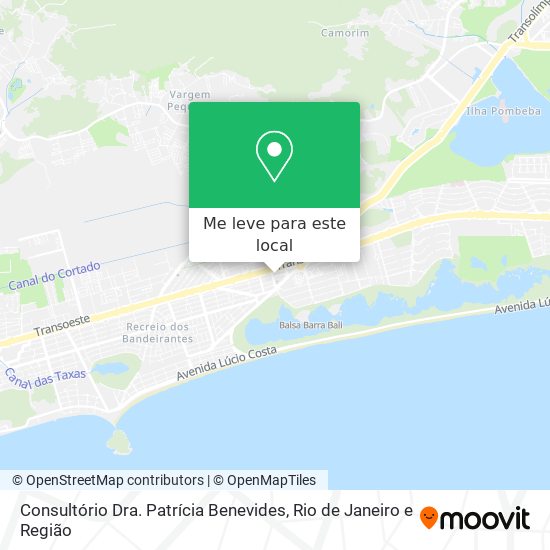 Consultório Dra. Patrícia Benevides mapa