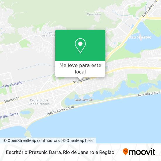 Escritório Prezunic Barra mapa