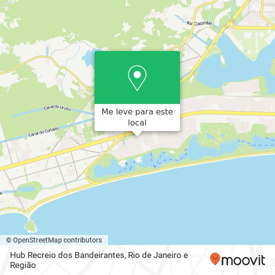 Hub Recreio dos Bandeirantes mapa