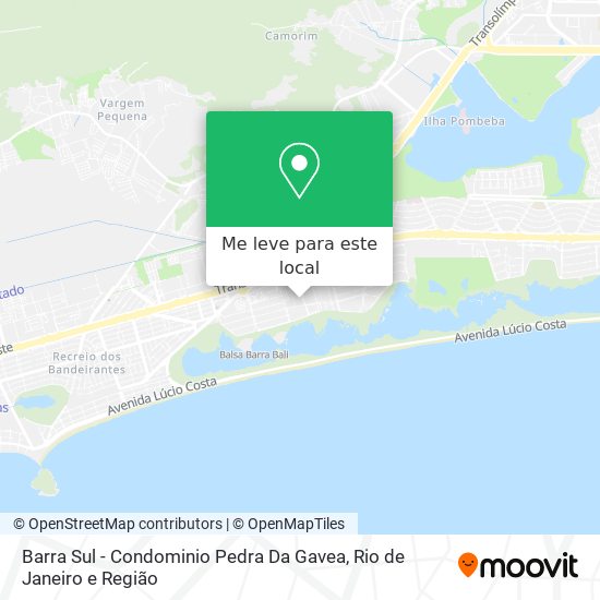 Barra Sul - Condominio Pedra Da Gavea mapa