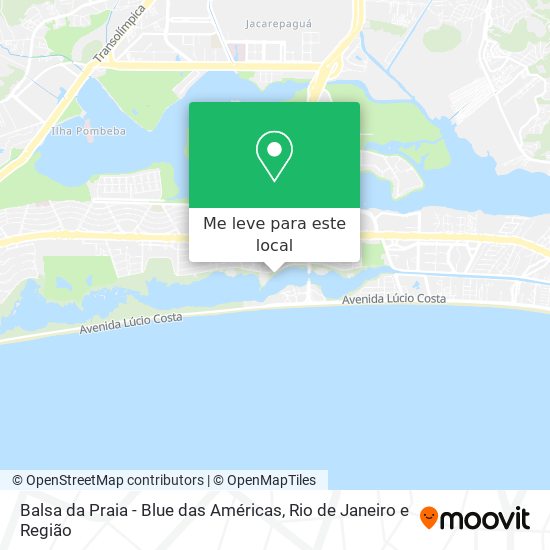 Balsa da Praia - Blue das Américas mapa