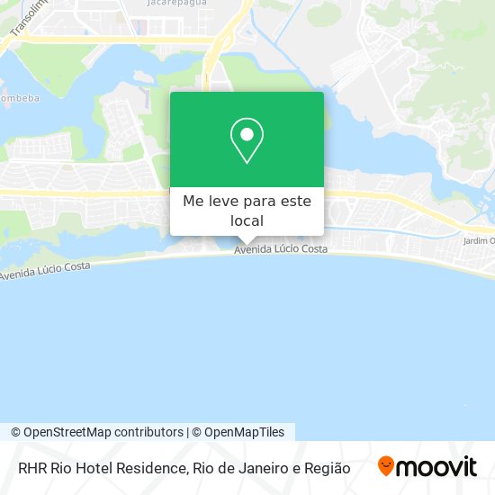 RHR Rio Hotel Residence mapa