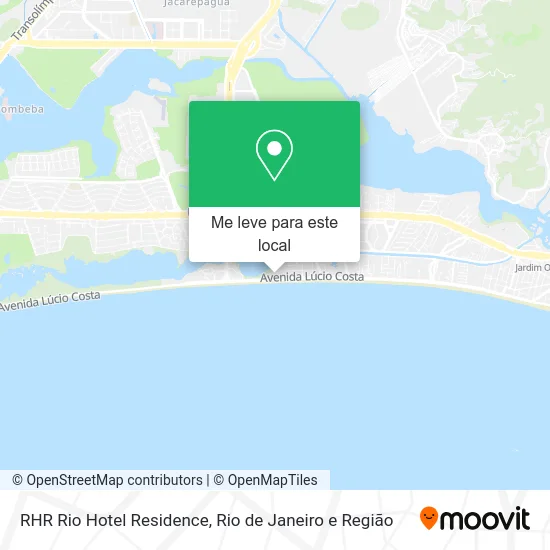 RHR Rio Hotel Residence mapa