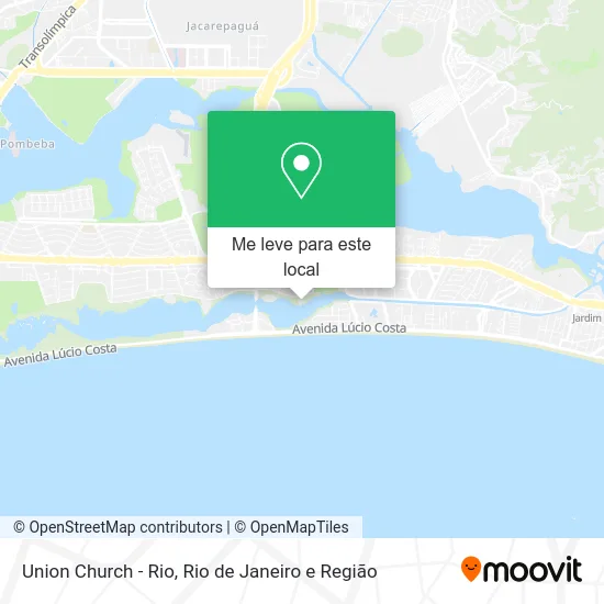Union Church - Rio mapa