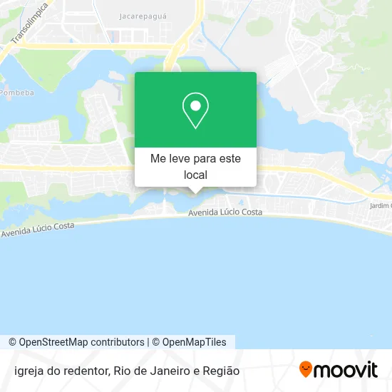 igreja do redentor mapa