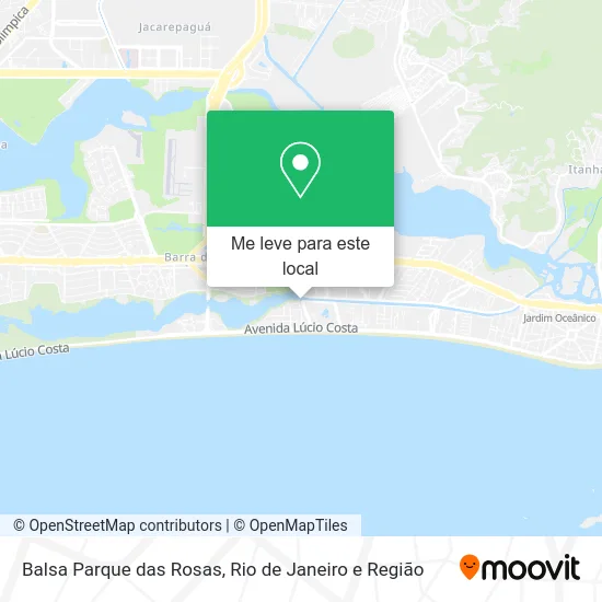 Balsa Parque das Rosas mapa