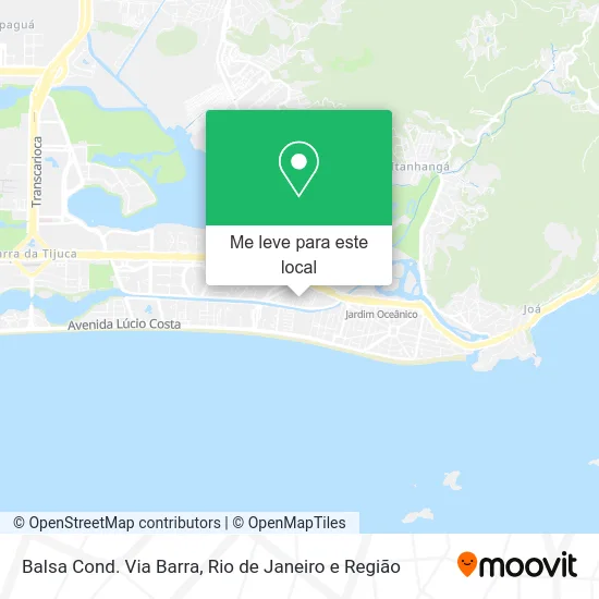 Balsa Cond. Via Barra mapa