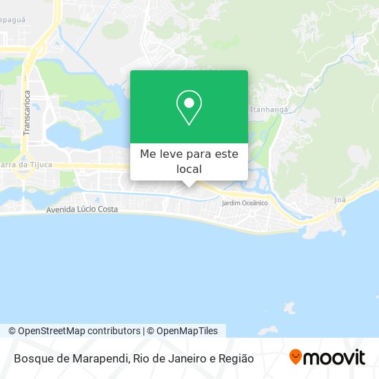 Bosque de Marapendi mapa