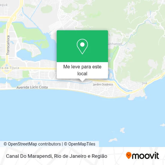 Canal Do Marapendi mapa