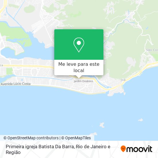 Primeira igreja Batista Da Barra mapa