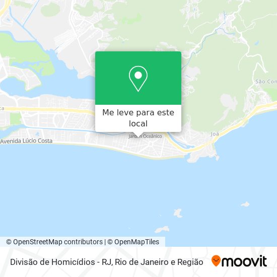 Divisão de Homicídios - RJ mapa