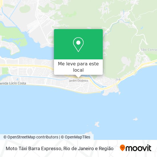 Moto Táxi Barra Expresso mapa