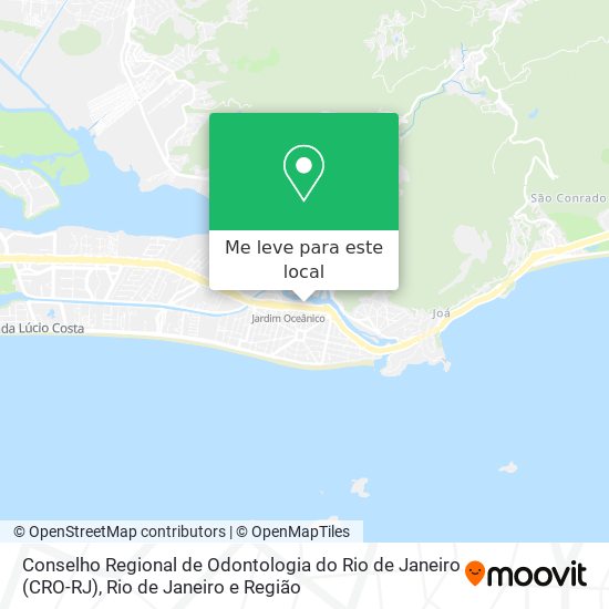 Conselho Regional de Odontologia do Rio de Janeiro (CRO-RJ) mapa