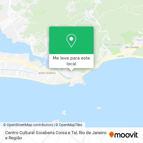 Centro Cultural Goiabeira Coisa e Tal mapa