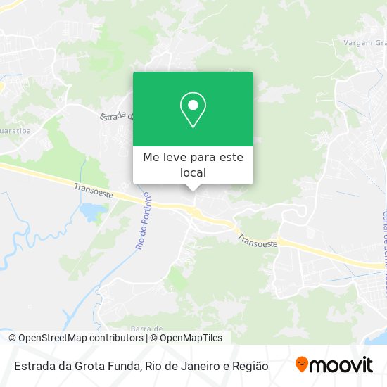 Estrada da Grota Funda mapa