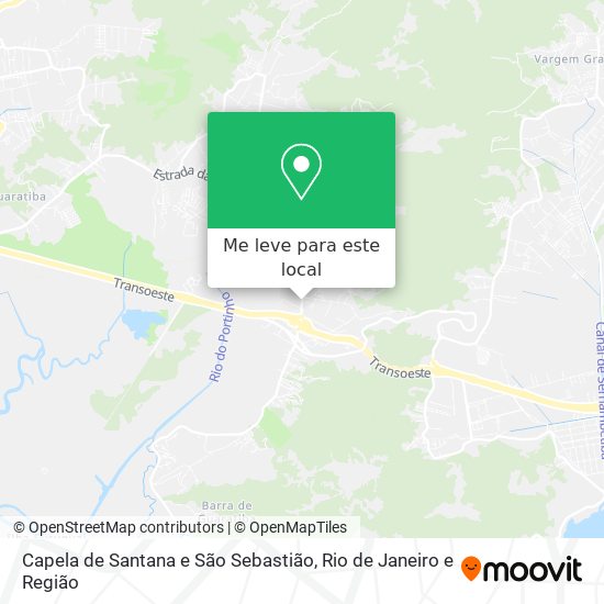 Capela de Santana e São Sebastião mapa