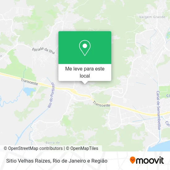 Sitio Velhas Raizes mapa