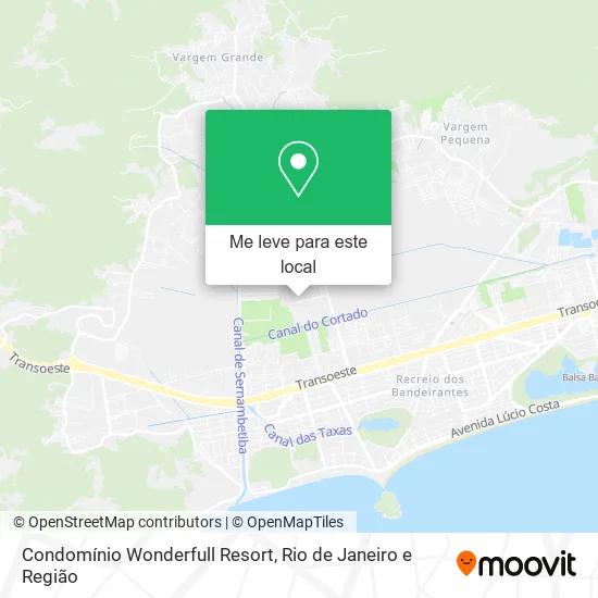 Condomínio Wonderfull Resort mapa