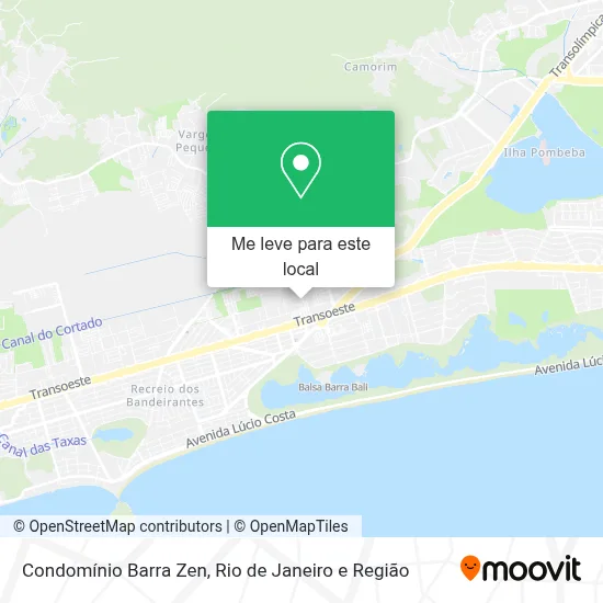 Condomínio Barra Zen mapa