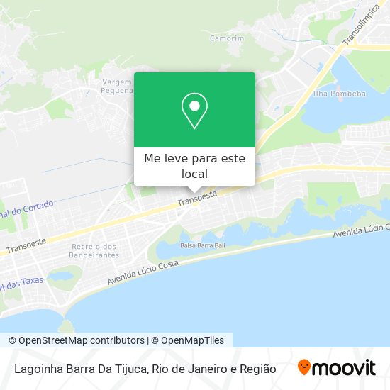 Lagoinha Barra Da Tijuca mapa