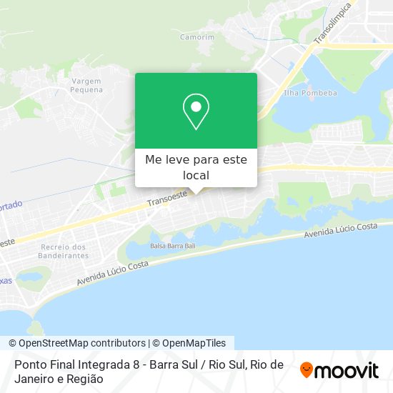 Ponto Final Integrada 8  - Barra Sul / Rio Sul mapa