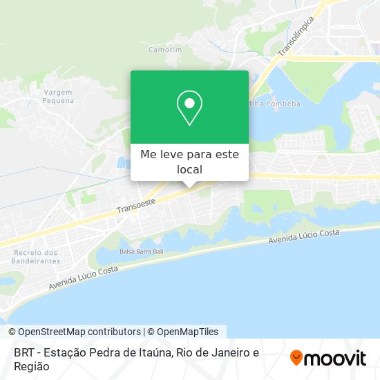 BRT - Estação Pedra de Itaúna mapa