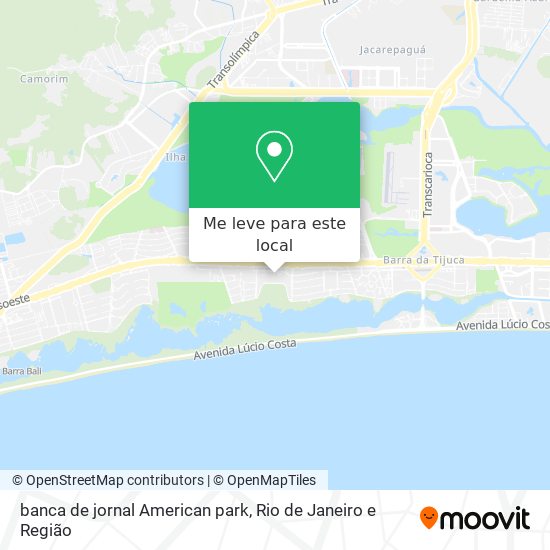 banca de jornal American park mapa