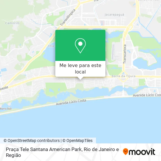 Praça Tele Santana American Park mapa