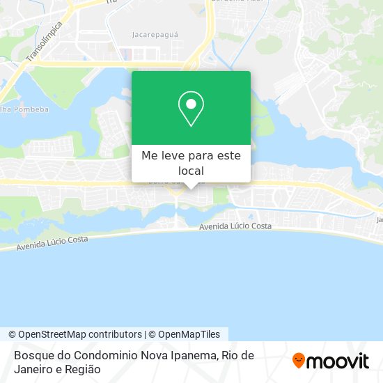 Bosque do Condominio Nova Ipanema mapa