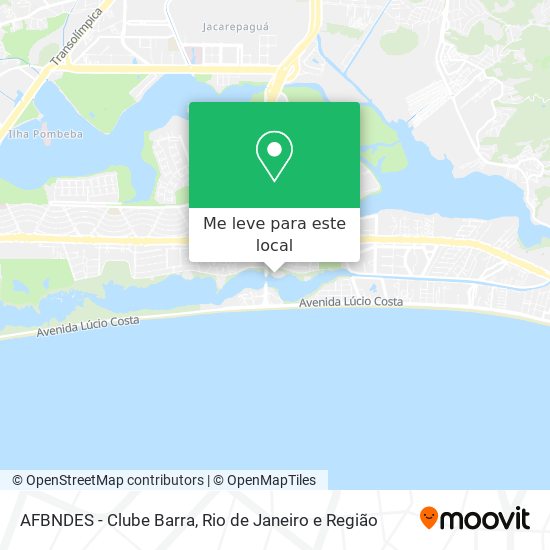 AFBNDES - Clube Barra mapa