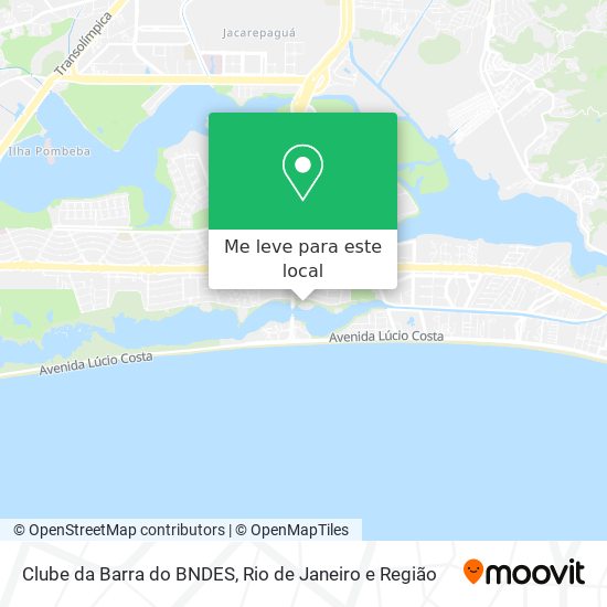 Clube da Barra do BNDES mapa