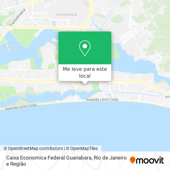 Caixa Economica Federal Guanabara mapa