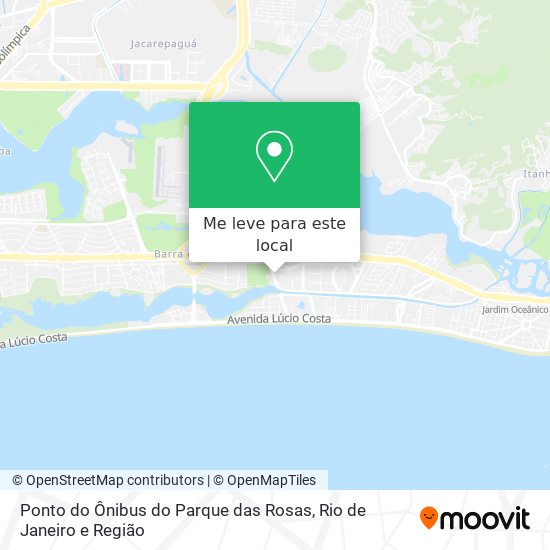 Ponto do Ônibus do Parque das Rosas mapa