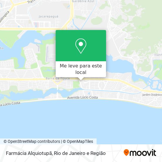 Farmácia Alquiotupã mapa