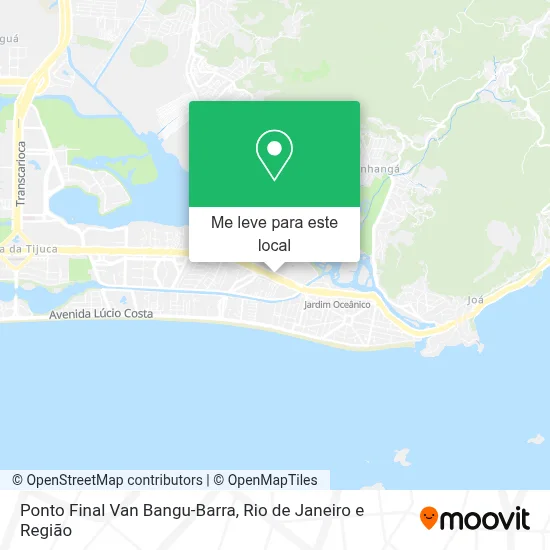 Ponto Final Van Bangu-Barra mapa