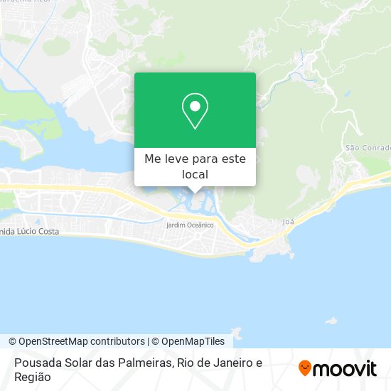 Pousada Solar das Palmeiras mapa