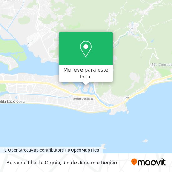 Balsa da Ilha da Gigóia mapa