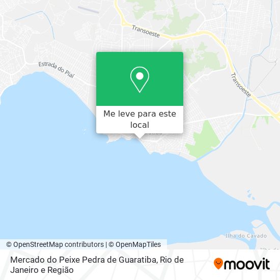 Mercado do Peixe Pedra de Guaratiba mapa