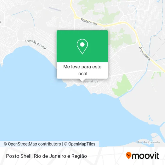 Posto Shell mapa